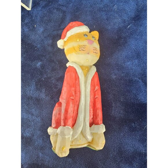 World Bazaars Holiday Collection Resin Cat Christmas Figurine‎ Decoration - Picture 2 of 7